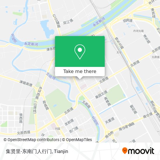 集贤里-东南门人行门 map