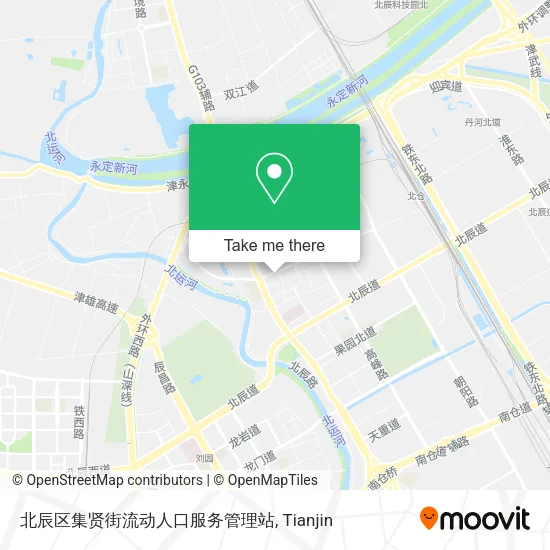 北辰区集贤街流动人口服务管理站 map