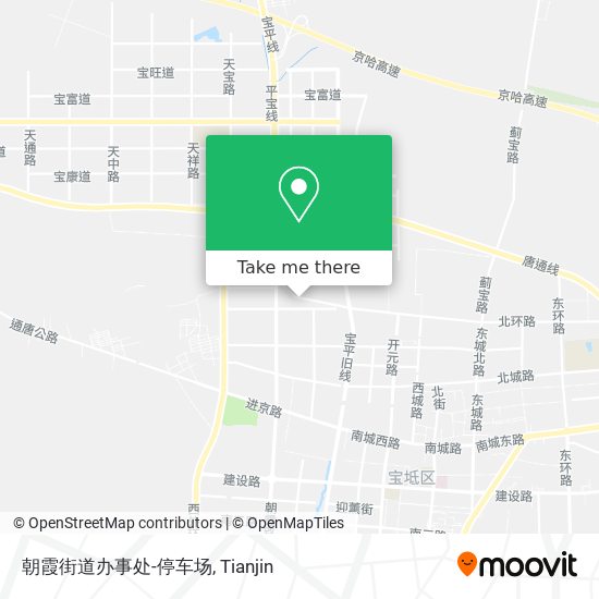 朝霞街道办事处-停车场 map