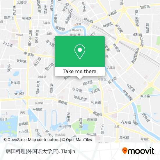 韩国料理(外国语大学店) map