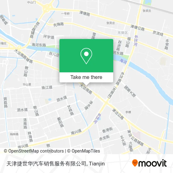 天津捷世华汽车销售服务有限公司 map