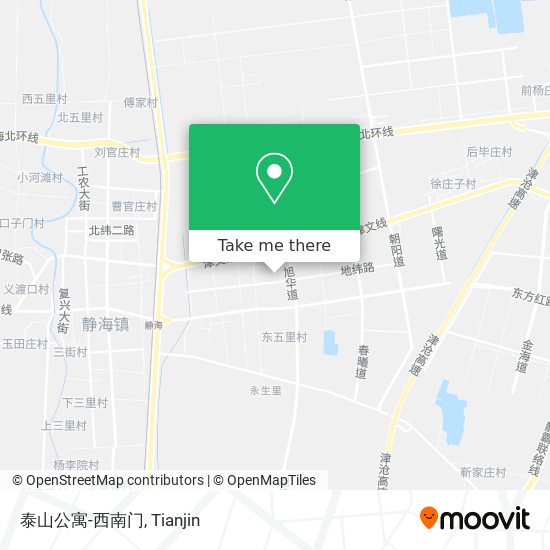 泰山公寓-西南门 map