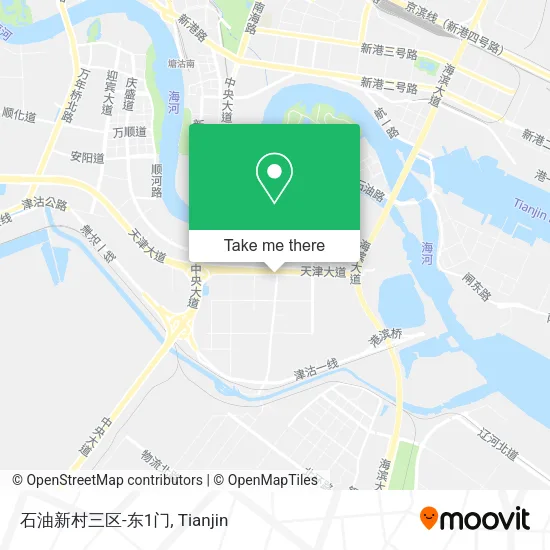 石油新村三区-东1门 map