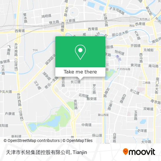 天津市长轻集团控股有限公司 map