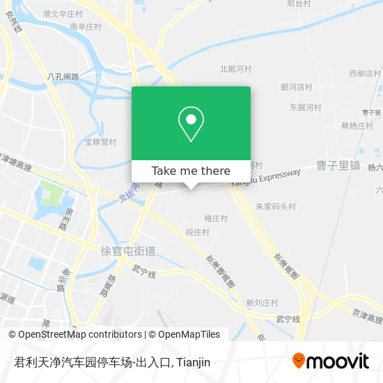 君利天净汽车园停车场-出入口 map