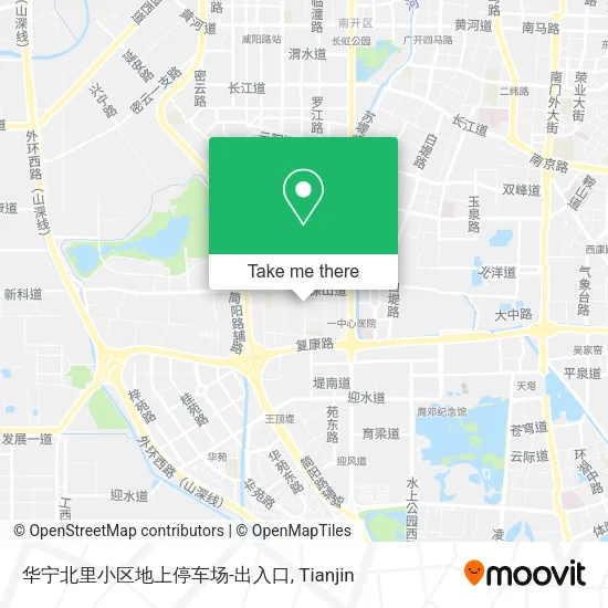 华宁北里小区地上停车场-出入口 map