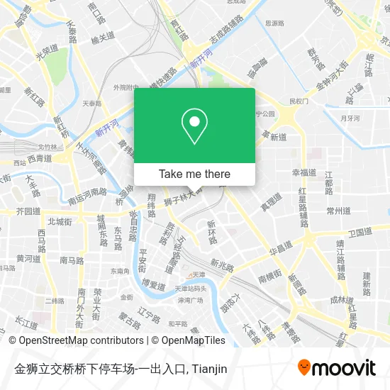 金狮立交桥桥下停车场-一出入口 map