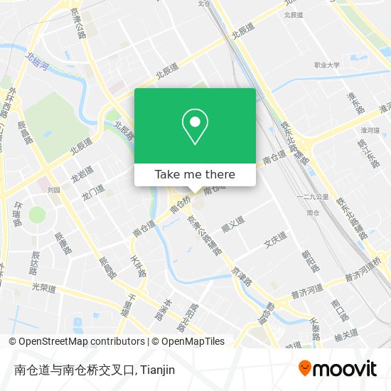 南仓道与南仓桥交叉口 map