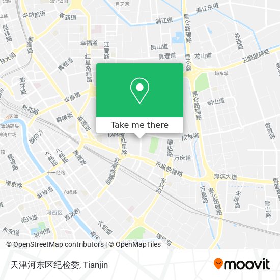 天津河东区纪检委 map