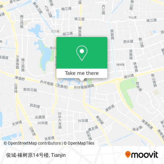 俊城-橡树原14号楼 map