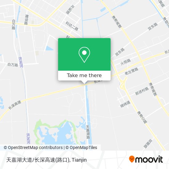 天嘉湖大道/长深高速(路口) map