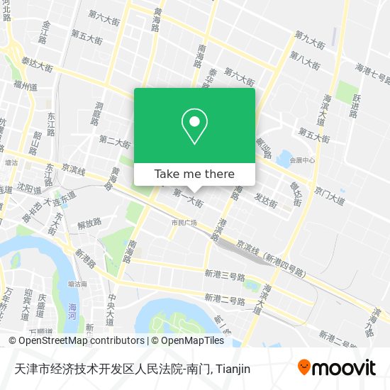 天津市经济技术开发区人民法院-南门 map