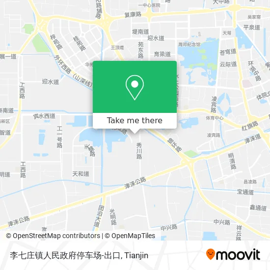 李七庄镇人民政府停车场-出口 map