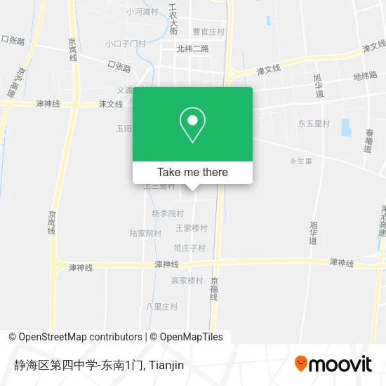 静海区第四中学-东南1门 map