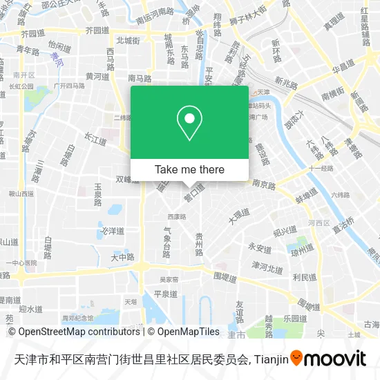 天津市和平区南营门街世昌里社区居民委员会 map