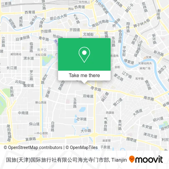国旅(天津)国际旅行社有限公司海光寺门市部 map