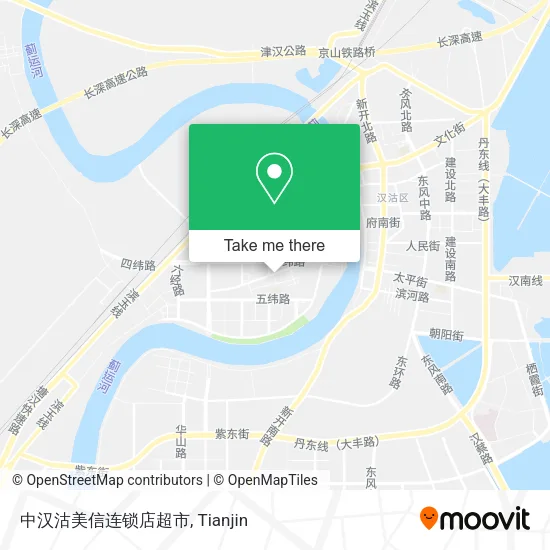 中汉沽美信连锁店超市 map