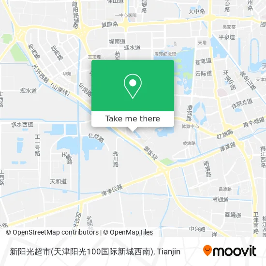 新阳光超市(天津阳光100国际新城西南) map