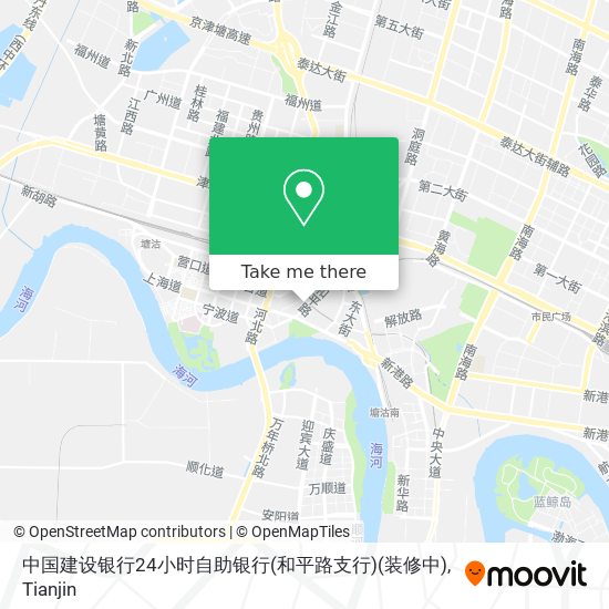 中国建设银行24小时自助银行(和平路支行)(装修中) map