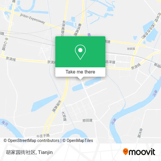 胡家园街社区 map