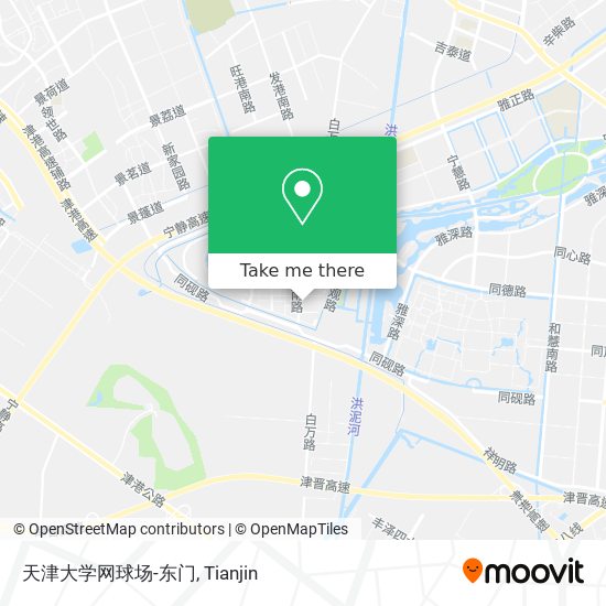 天津大学网球场-东门 map