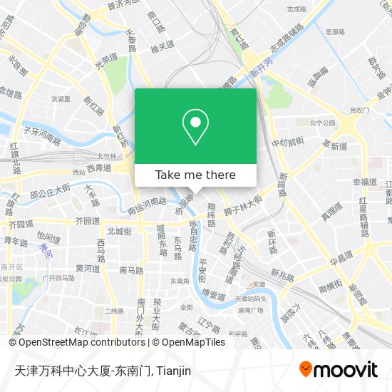 天津万科中心大厦-东南门 map