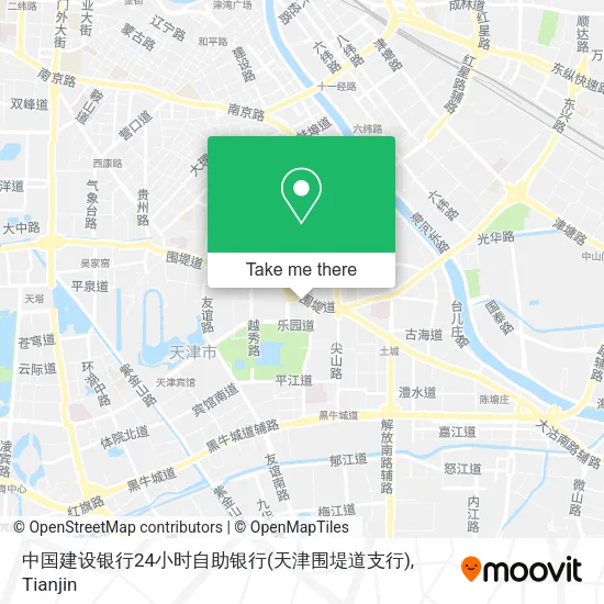 中国建设银行24小时自助银行(天津围堤道支行) map