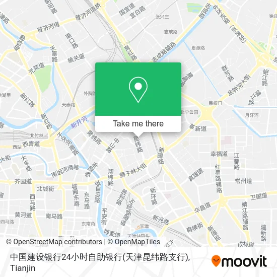 中国建设银行24小时自助银行(天津昆纬路支行) map
