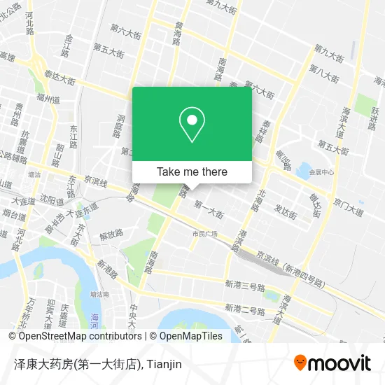泽康大药房(第一大街店) map