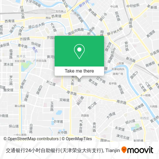 交通银行24小时自助银行(天津荣业大街支行) map