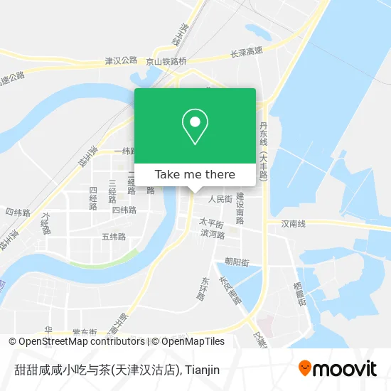 甜甜咸咸小吃与茶(天津汉沽店) map