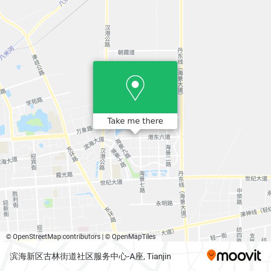 滨海新区古林街道社区服务中心-A座 map