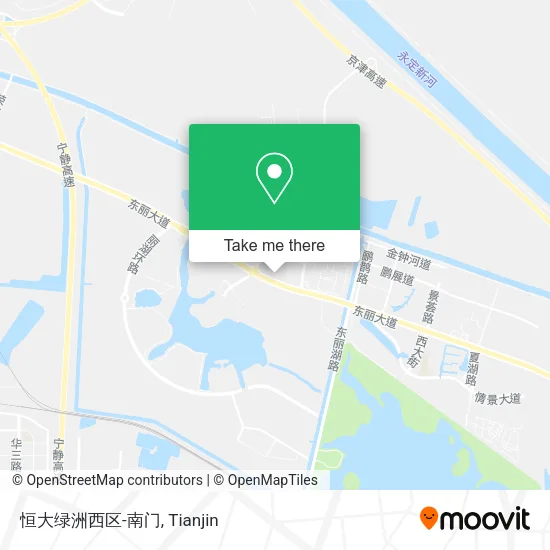 恒大绿洲西区-南门 map