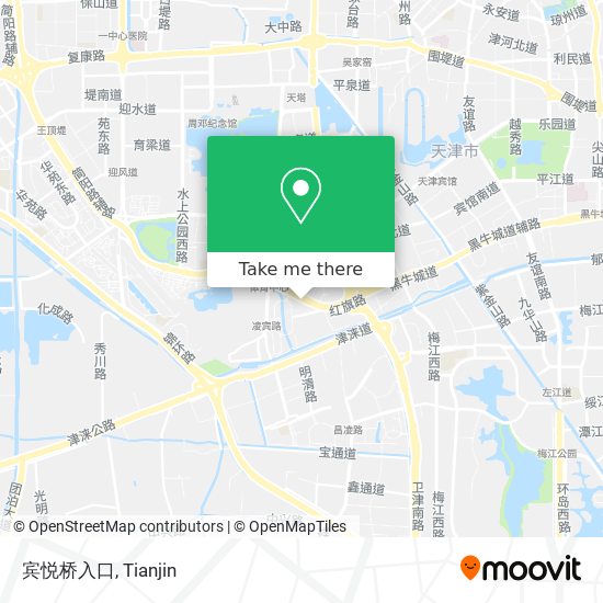 宾悦桥入口 map