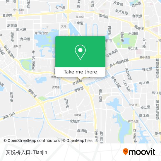 宾悦桥入口 map