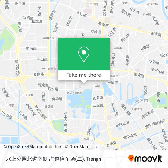 水上公园北道南侧-占道停车场(二) map