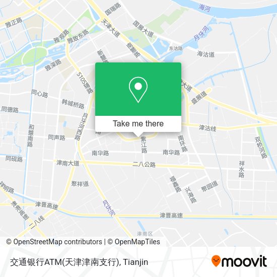 交通银行ATM(天津津南支行) map