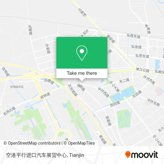 空港平行进口汽车展贸中心 map