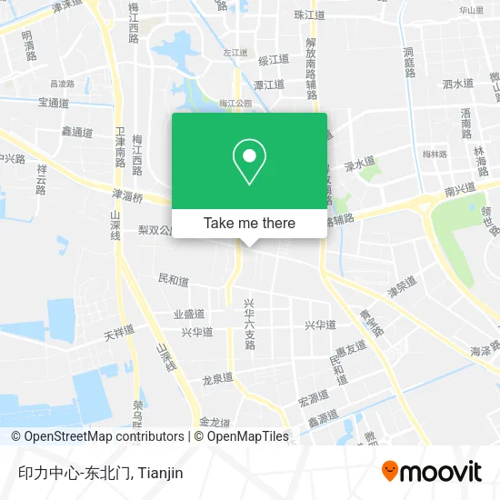 印力中心-东北门 map