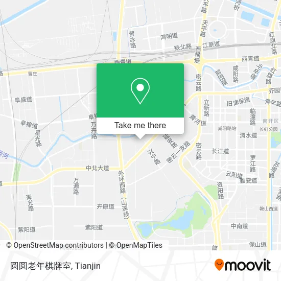 圆圆老年棋牌室 map