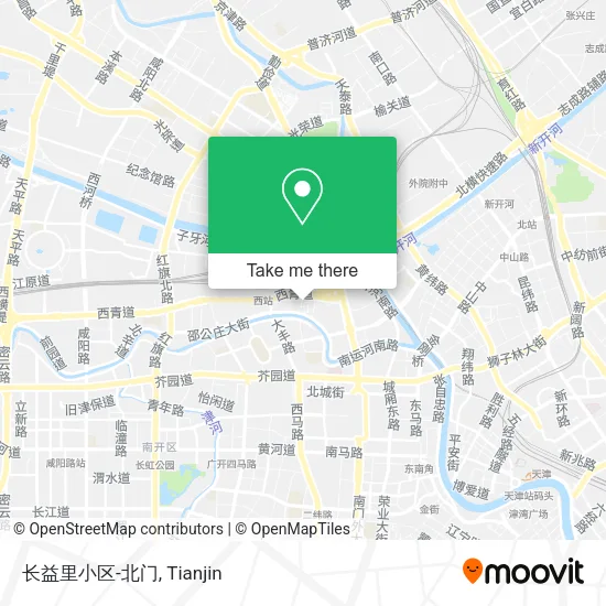 长益里小区-北门 map