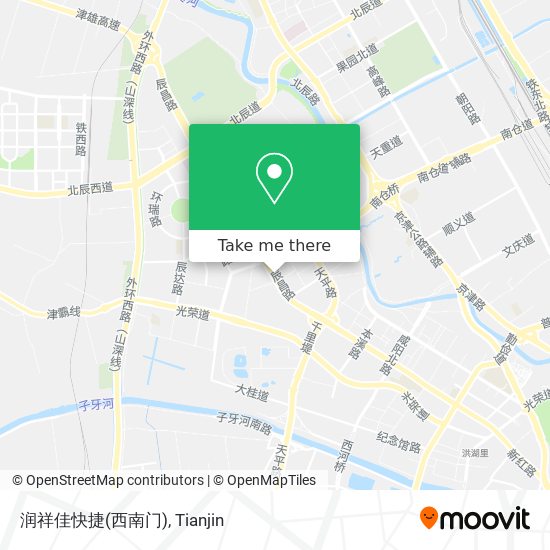 润祥佳快捷(西南门) map