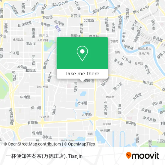 一杯便知答案茶(万德庄店) map
