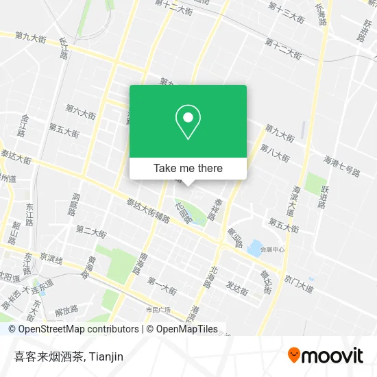 喜客来烟酒茶 map
