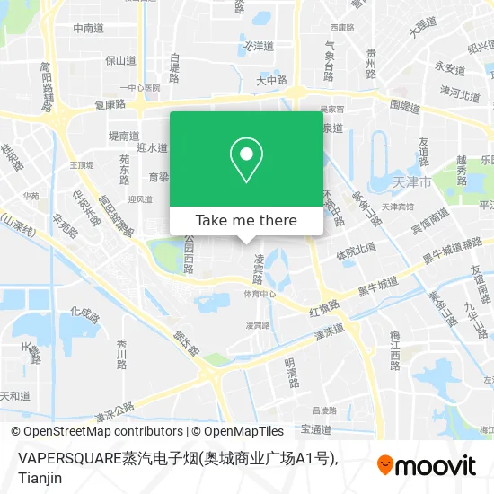 VAPERSQUARE蒸汽电子烟(奥城商业广场A1号) map