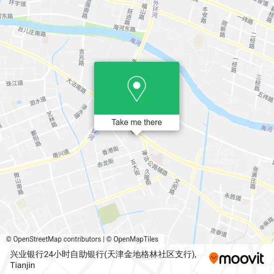 兴业银行24小时自助银行(天津金地格林社区支行) map