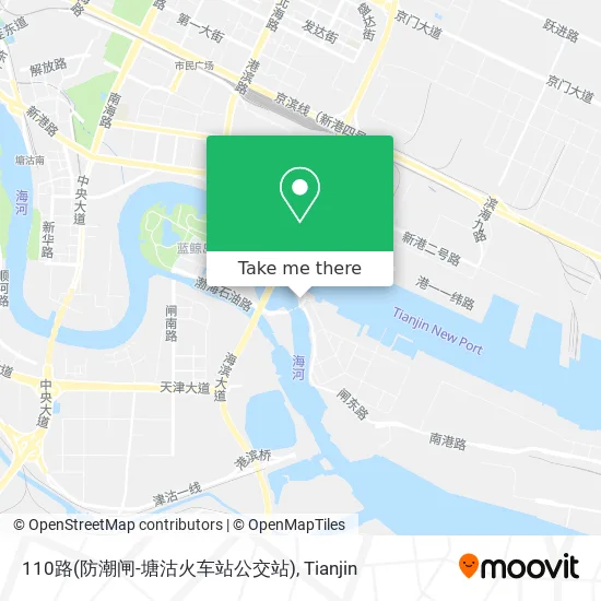 110路(防潮闸-塘沽火车站公交站) map