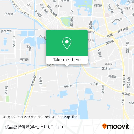 优品惠眼镜城(李七庄店) map