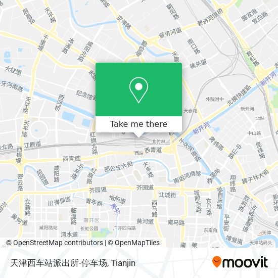 天津西车站派出所-停车场 map
