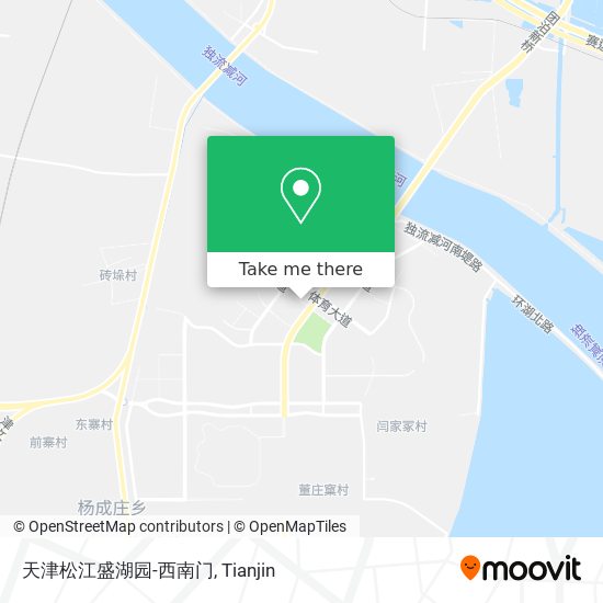 天津松江盛湖园-西南门 map
